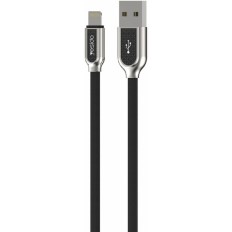 Cable USB Cotton type Lightning Iphone 1,2m Noir