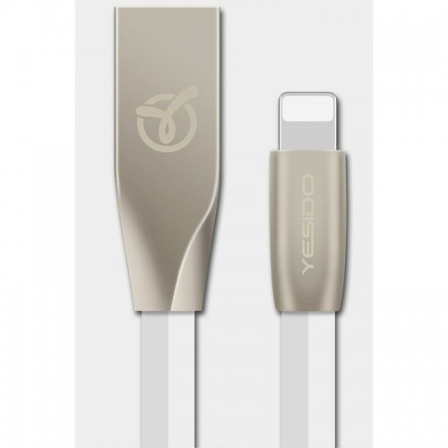 Cable USB type Lightning  Iphone1,2m profil plat