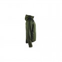 Veste tricotée à capuche vert / noir Blaklader 493021174699