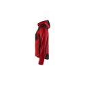 Veste tricotée à capuche rouge / noir Blaklader 493021175699