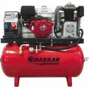 Compresseur thermique 11CV 230L moteur HONDA - air + elec 380V Drakkar