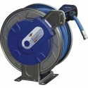 Enrouleur acier inox eau BP 20 m - 20 bar - 3/4" - 1,20 m liaison - flex blue hose alimentaire - Luro