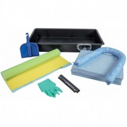 Kit anti-pollution spécial ADR hydrocarbure 50 L - Bac collecteur - DELAHAYE
