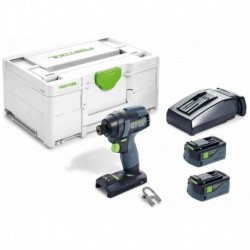 Visseuse à chocs sans fil TID 18 5,2-Plus avec 2 batteries 5,2Ah et chargeur Festool (576481-PLUS) en systainer