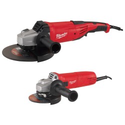 Pack duo meuleuses d'angle Milwaukee AG22-AG10SET2 125/230mm AG10-125EK + AG22-230DMS