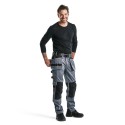 Pantalon Artisan Blåkläder gris/noir 15551860 en destockage