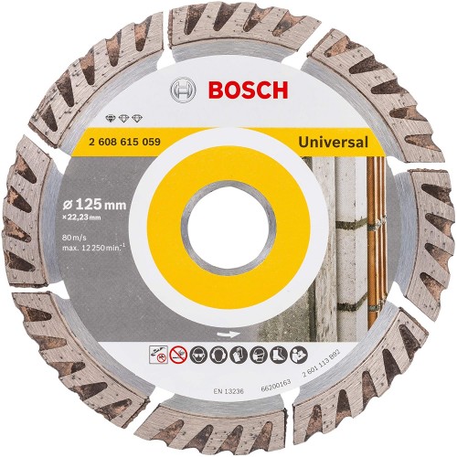 Disque à tronçonner diamanté BOSCH STANDARD Universal - Ø125 x 22,23 mm - 2608615059