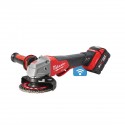 Meuleuse d'angle 125mm 18V Fuel One-Key, 2 batteries 5Ah, chargeur, HD Box - Milwaukee M18 ONEFSAG125XPDB-502X