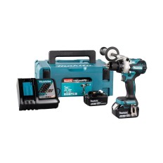 Visseuse-perceuse Makita LXT 18V, 2 batteries 5Ah, chargeur et coffret MAKPAC - DDF486RTJ