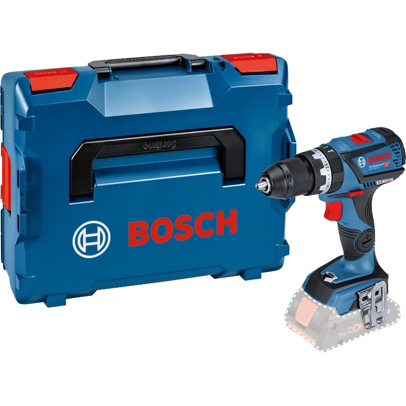 Perceuse-visseuse à percussion sans-fil GSB 18V-60 C Bosch Professional dans L-BOXX 136, sans batterie ni chargeur
