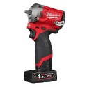 Boulonneuse ultra compacte 3/8" avec 2 batteries (4Ah, 2Ah), chargeur, en HD Box - Milwaukee M12 FIW38-422X