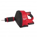 Déboucheur à tambour ⌀ 10 mm M18 FUEL avec 1 batterie 2Ah, chatgeur et seau - Milwaukee M18 FDCPF10-201C