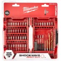 Coffret d'embouts de vissage et forets MILWAUKEE Schockwave - 48 pièces - 4932430906