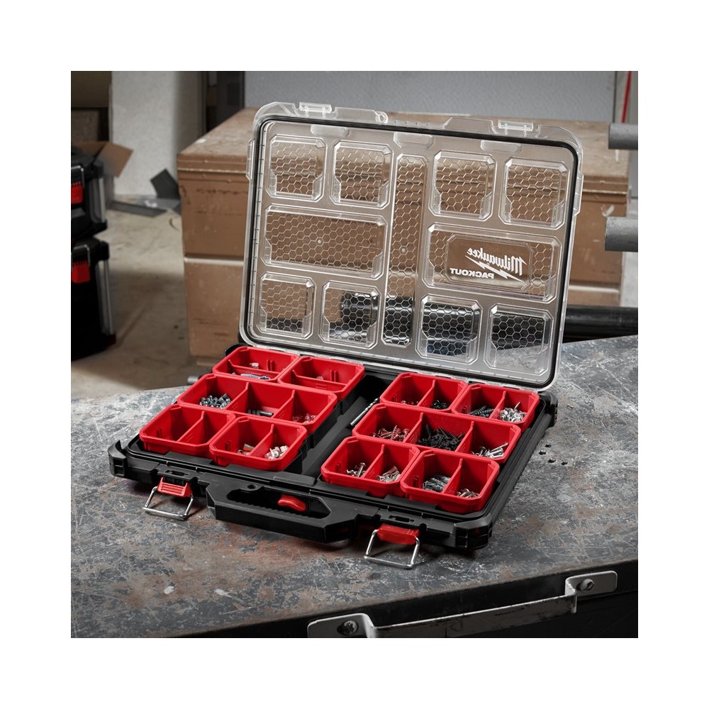 Milwaukee PACKOUT™ Organizér Slim - velký - Nářadí Šátek - profi nářadí