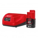 Pack M12 batterie 2Ah et chargeur - Milwaukee M12 NRG-201