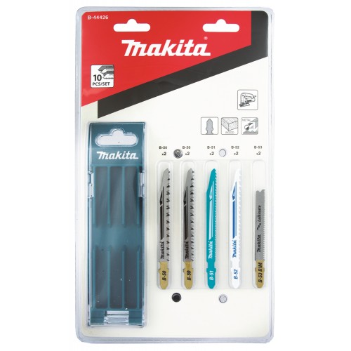 Pack 10 lames multimateriaux pour scie sauteuse Makita S-Express - B-44426
