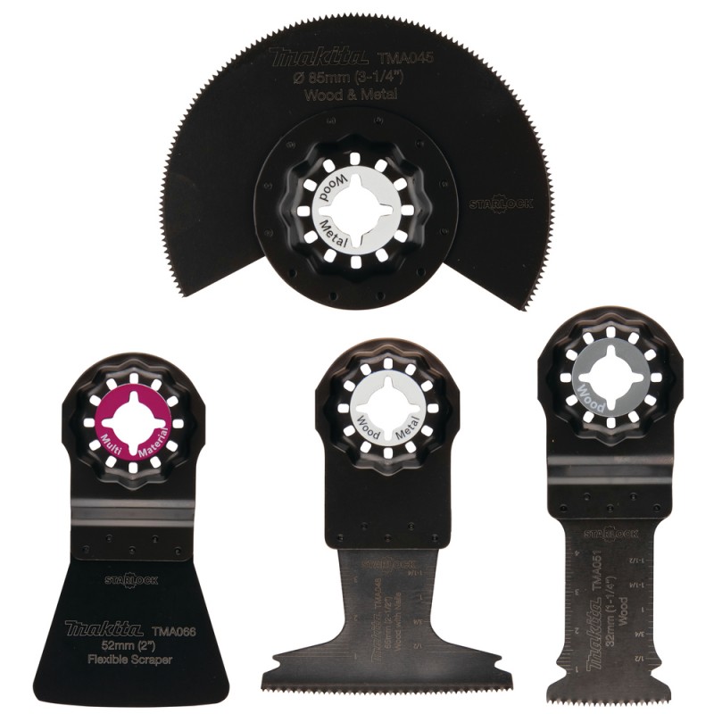 Ensemble 4 accessoires pour parquet STARLOCK - Makita B-67505
