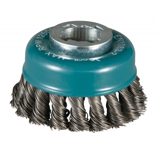 Brosse boisseau à fil torsadé, 80 mm, X-LOCK - Makita D-73380