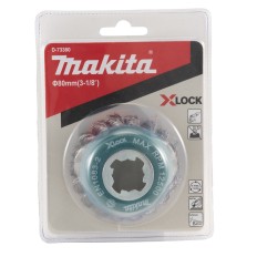 Brosse boisseau à fil torsadé, 80 mm, X-LOCK - Makita D-73380