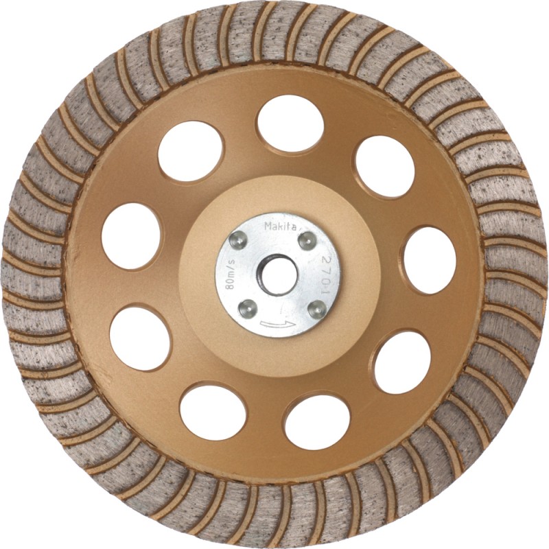 Plateau de ponçage diamant à faibles vibrations (travaux de finition) pour meuleuses Ø 125 et 230 mm - Makita B-49993