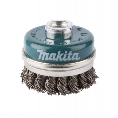 Brosse boisseau à fils acier torsadés Ø 60mm - Makita D-24153