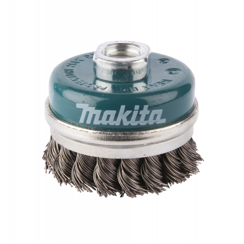 Brosse boisseau à fils acier torsadés Ø 60mm - Makita D-24153