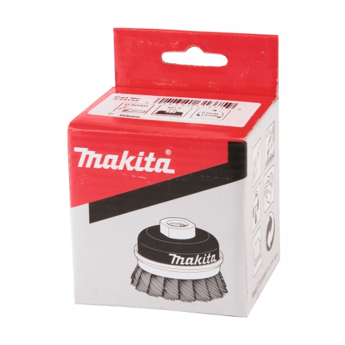 Brosse boisseau à fils acier torsadés Ø 60mm - Makita D-24153