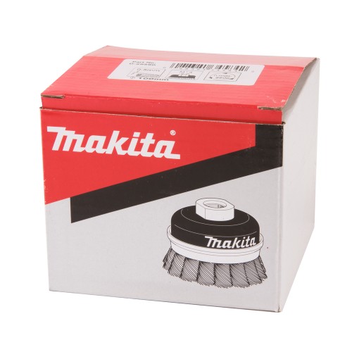 Brosse boisseau à fils acier torsadés M14 Ø 100mm - Makita D-29290