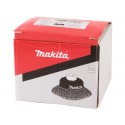 Brosse boisseau à fils acier laitonés et ondulés M14 Ø 100mm Makita D-39805