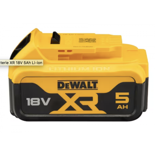 Batterie Dewalt XR 18V 5Ah Li-ion - DEWALT DCB184-XJ