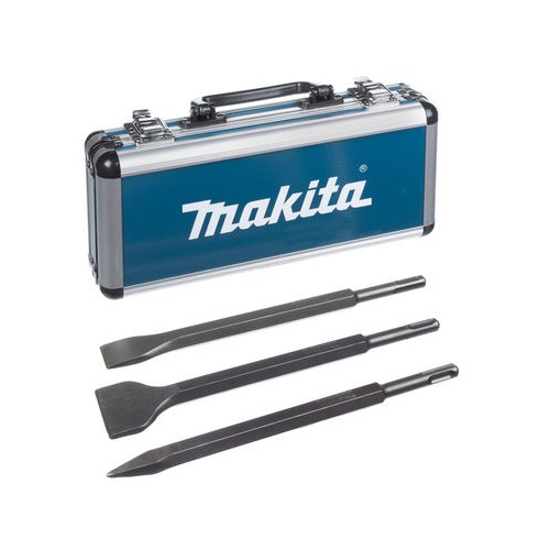 Coffret 1 pointe, 1 burin, 1 burin large SDS-PLUS - Makita D-42357