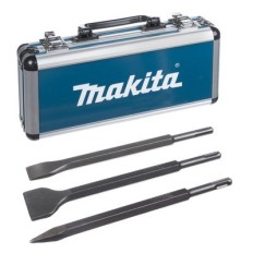 Coffret 1 pointe, 1 burin, 1 burin large SDS-PLUS - Makita D-42357