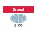 Boîte de 10 disques abrasifs Ø150mm Grain 120 Festool Granat STF D150/48 P120 GR/10 (575157)