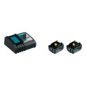 Pack 2 outils 18V Li-Ion Makita : Visseuse DTD155, Perceuse DHP483, 2 batteries 5Ah, chargeur, coffret - Makita DLX2221TJ2