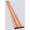 Lame bois classe 4 double face lisse et raynurée 2100 x 145 x 21 mm - MUIRACATIARA