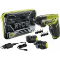 Tournevis sans fil RYOBI 4V ERGO avec batterie 1,5 Ah intégrée et accessoires - ERGO-A2