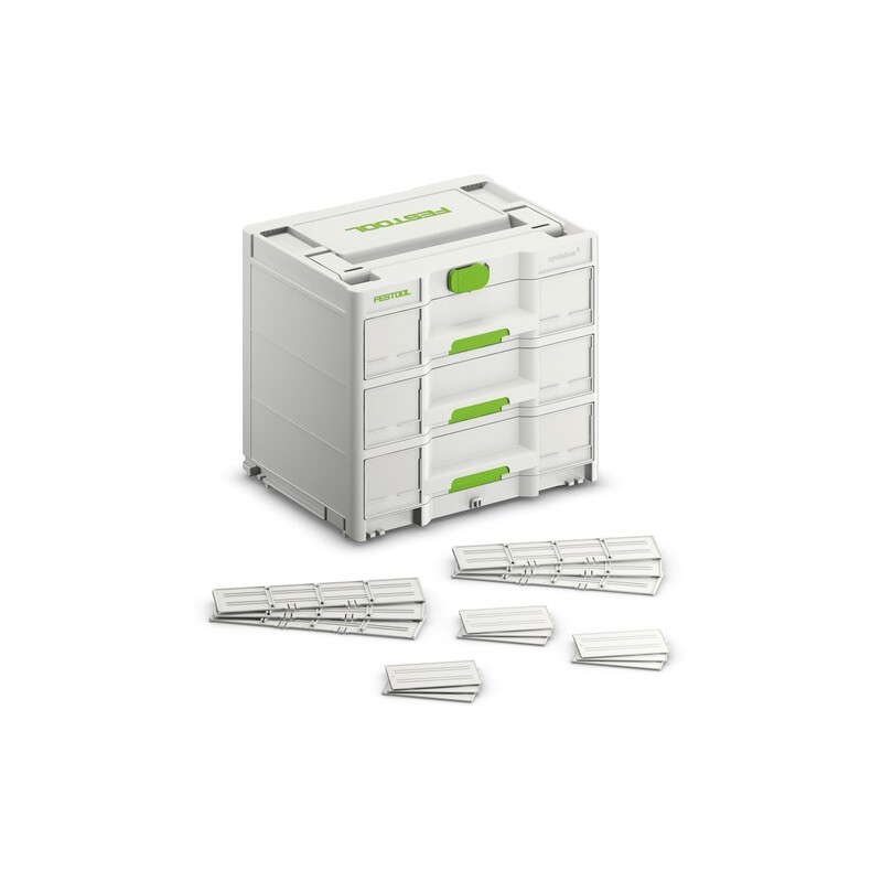 Sortainer Festool 3 tiroirs SYS3-SORT/3 M 337 (396 x 296 x 337 mm) - 577769