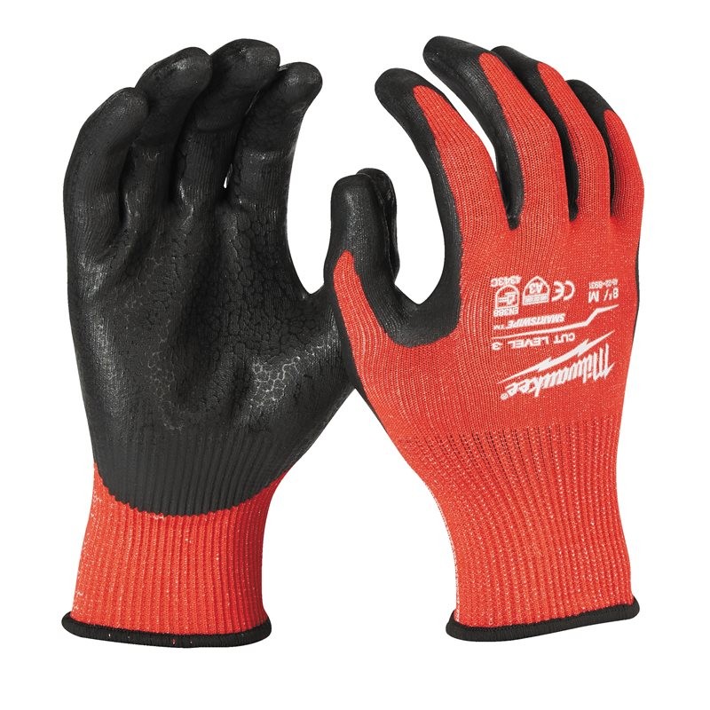 Lot de 2 - Gants anti coupure niveau 3/C Taille 9/L - Milwaukee 4932471421x2