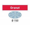 Boîte 100 disques abrasifs Granat 150mm Grain 180 – Festool 575166