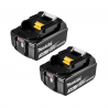 Lot de 2 batteries Makstar Li-Ion 18V 3 Ah avec témoin de charge intégré - Makita BL1830BX2