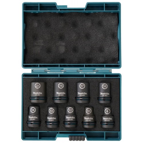 Coffret de 9 douilles pour boulonneuses a choc 1/2&#039;&#039; Makita IMPACT BLACK (E-16570)