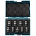 Coffret de 9 douilles pour boulonneuses a choc 1/2'' Makita IMPACT BLACK (E-16570)
