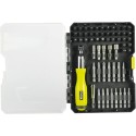 Coffret 59 accessoires vissage-boulonnage avec tournevis à cliquet - Ryobi RAK59SD