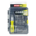 Coffret 59 accessoires vissage-boulonnage avec tournevis à cliquet - Ryobi RAK59SD