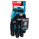 Gants de protection anti-chocs taille L (9), compatibles écran tactile - Makita P-84470