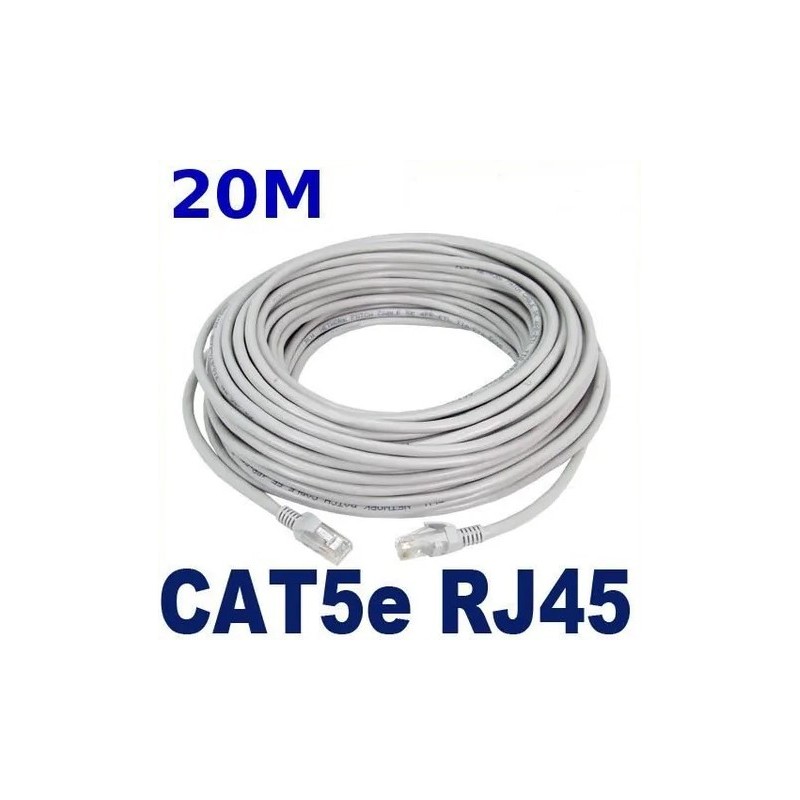 Cordon ethernet 20m RJ45  M/M- FRANELEC INFCE-20SC