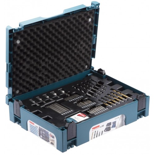 Coffret Makita 56 accessoires - embouts forets mèches douilles - B-53768