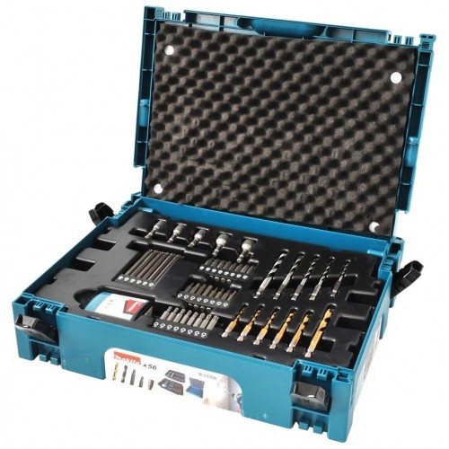 Coffret Makita 56 accessoires - embouts forets mèches douilles - B-53768