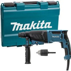 Perforateur burineur MAKITA SDS-Plus 800 W 26 mm Makita HR2630X7 + Mandrin auto en malette