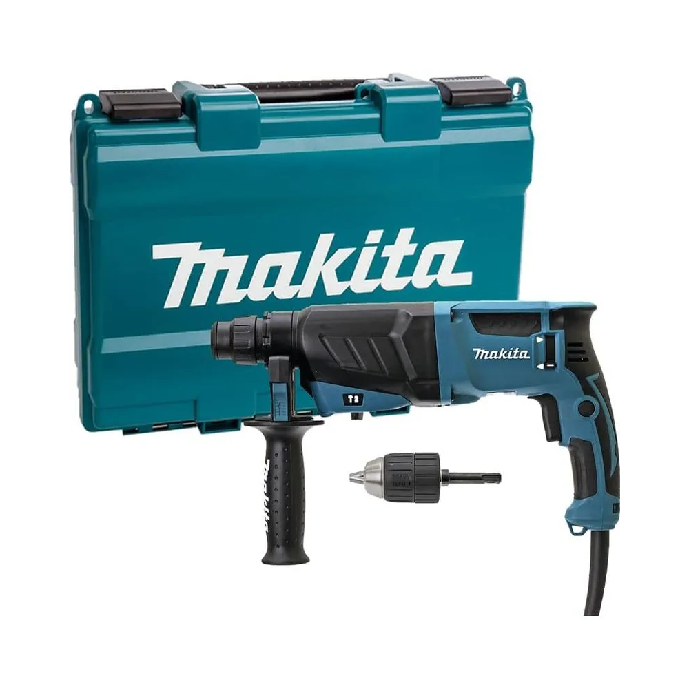 Perforateur burineur MAKITA SDS-Plus 800 W 26 mm Makita HR2630X7 + Mandrin auto en malette